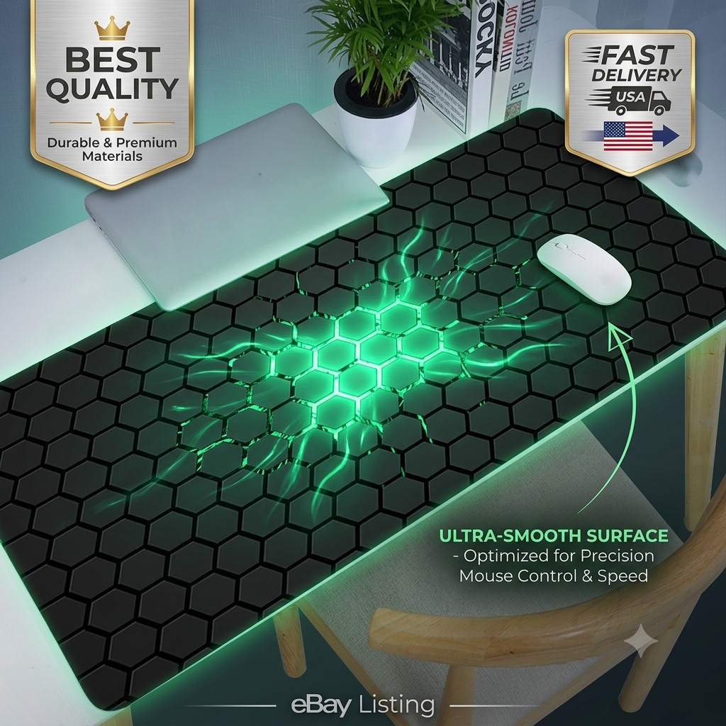 Gaming Mouse Pad Extended Large Computer Keyboard Mat Mouse Pads for Desk