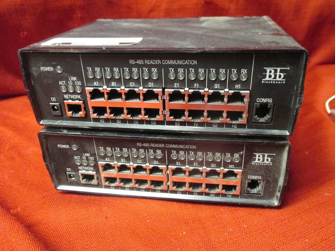 Lot of 2 Bb Blackboard COM/IPCONV RS-485 Reader Communication w/o Power Cable