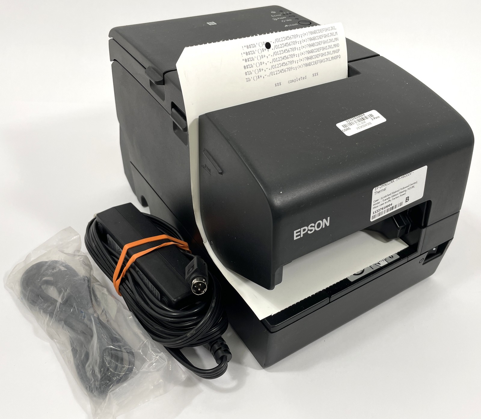 Epson M253B Thermal Impact POS Printer TM-H6000V w/ AC Adapter & USB Cable