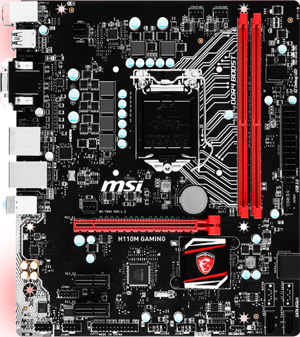 FOR MSI H110M GAMING Game Motherboard Suppots 6-7 Generation 7700K DDR4 M.2