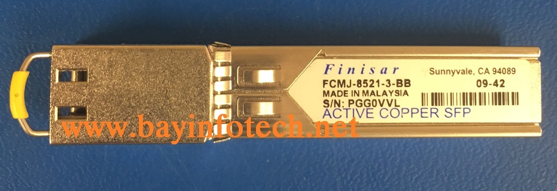 FCMJ-8521-3-BB Finisar Original SFP RJ-45 SFP 1000BASE-T 1.25Gb/s Cat5