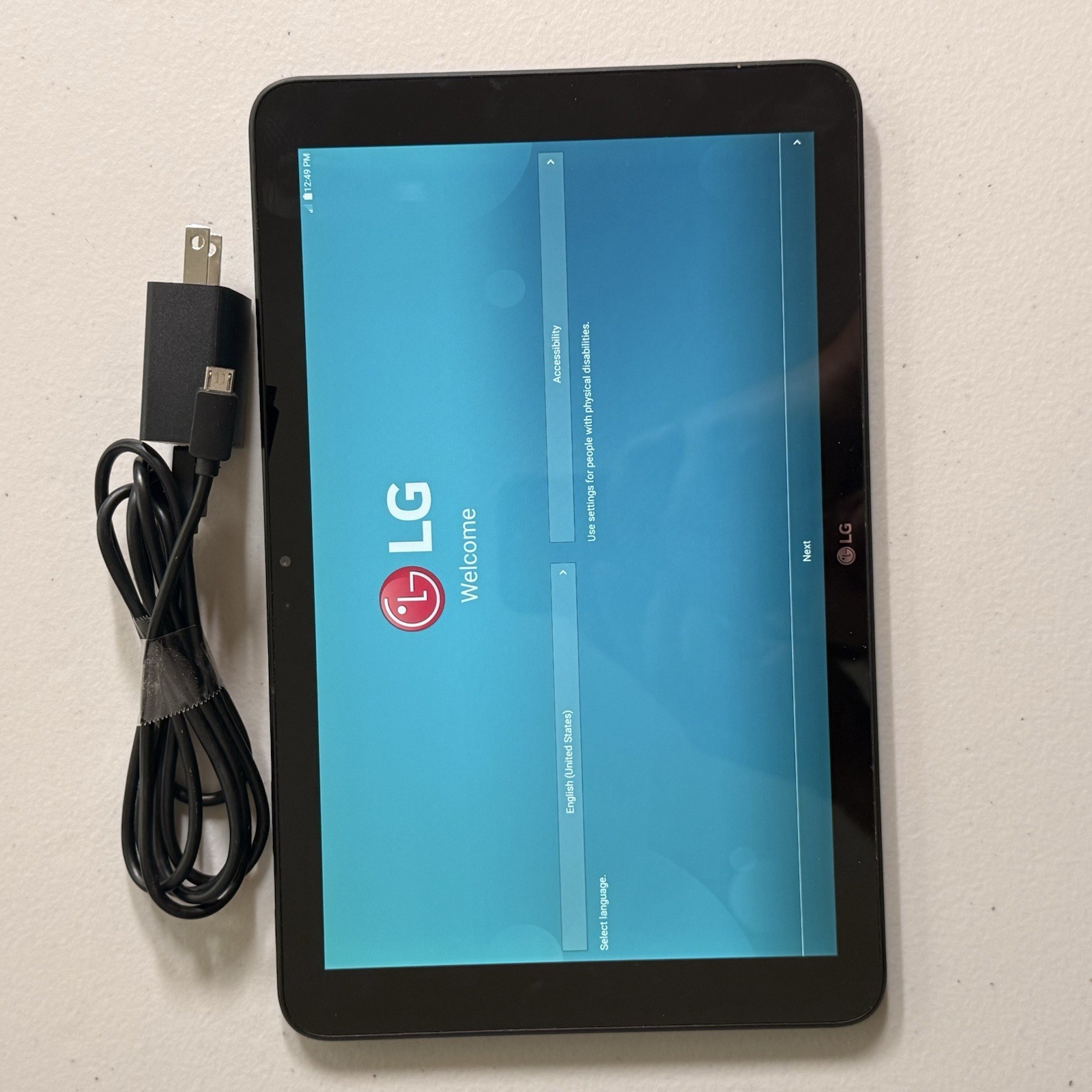 LG G Pad X 10.1 V930 Tablet 16GB WiFi + LTE 10.1” Android + Charger Tested