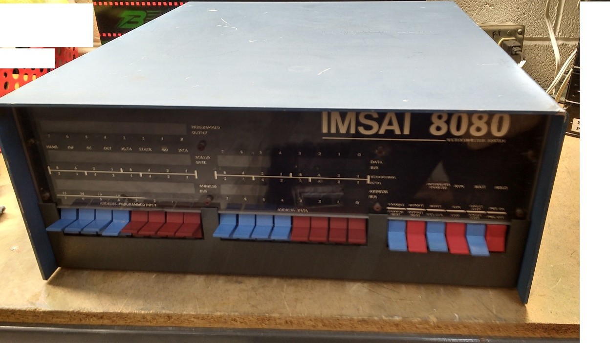 Vintage IMSAI 8080 S-100 Microcomputer Chassis with Power Supply READ LISTING