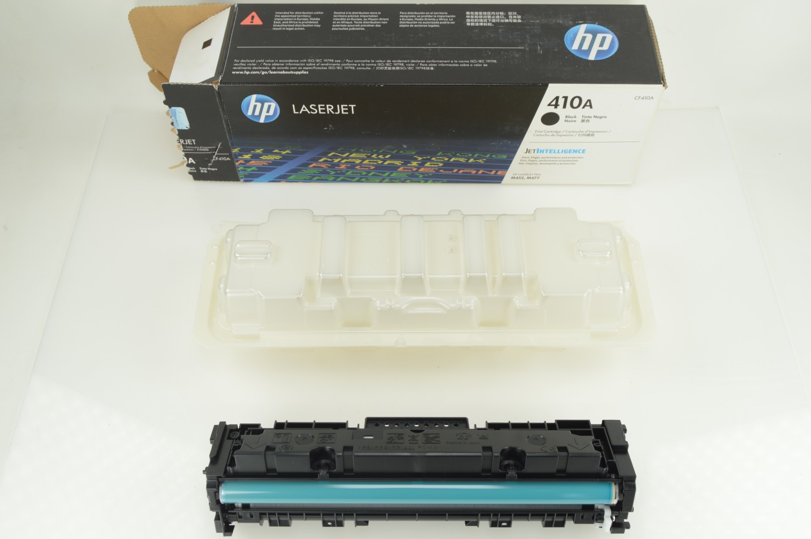 HP Genuine 410A Cyan LaserJet Toner Cartridge CF411A New Opened Box