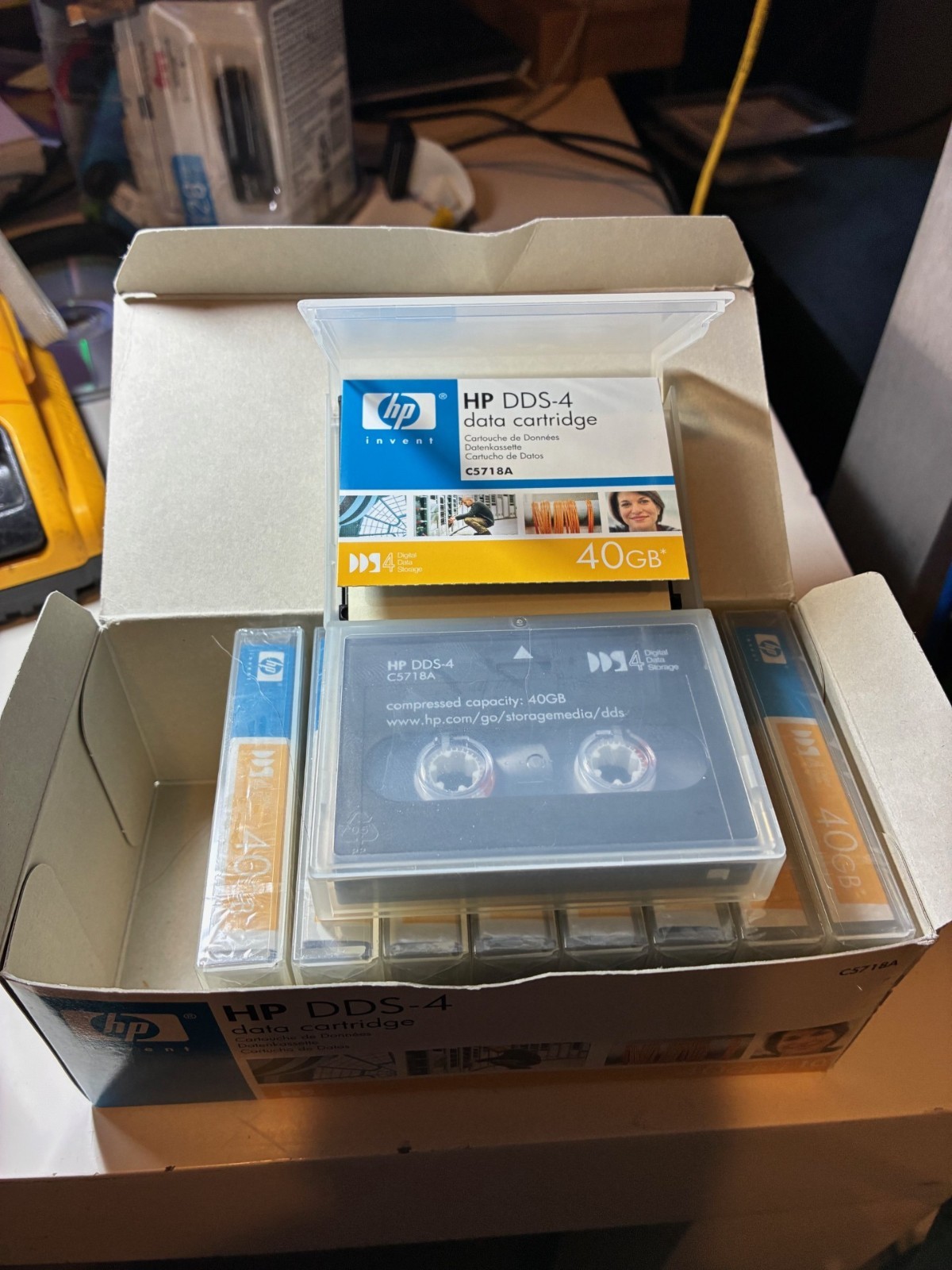 Lot Of 10- 8 New Factory Sealed HP C5718A DDS-4 DDS4 Data Cartridge Tape 40GB