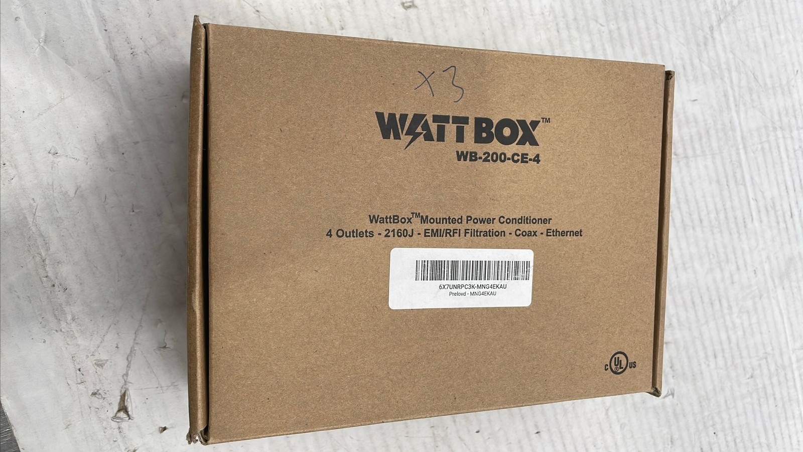 WattBox WB-200-CE-4 4-Outlet Power Conditioner 2160J Coax Ethernet