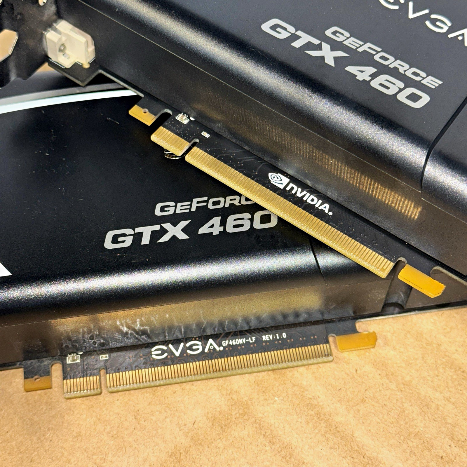 EVGA GeForce GTX 460 1GB GDDR5 SLI Pair – 2x Graphics Cards – mini-HDMI DVI