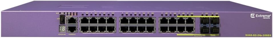 Extreme Networks X440-G2-24P-10GE4 16533 24Plus-Ports POE+ Ethernet Switch