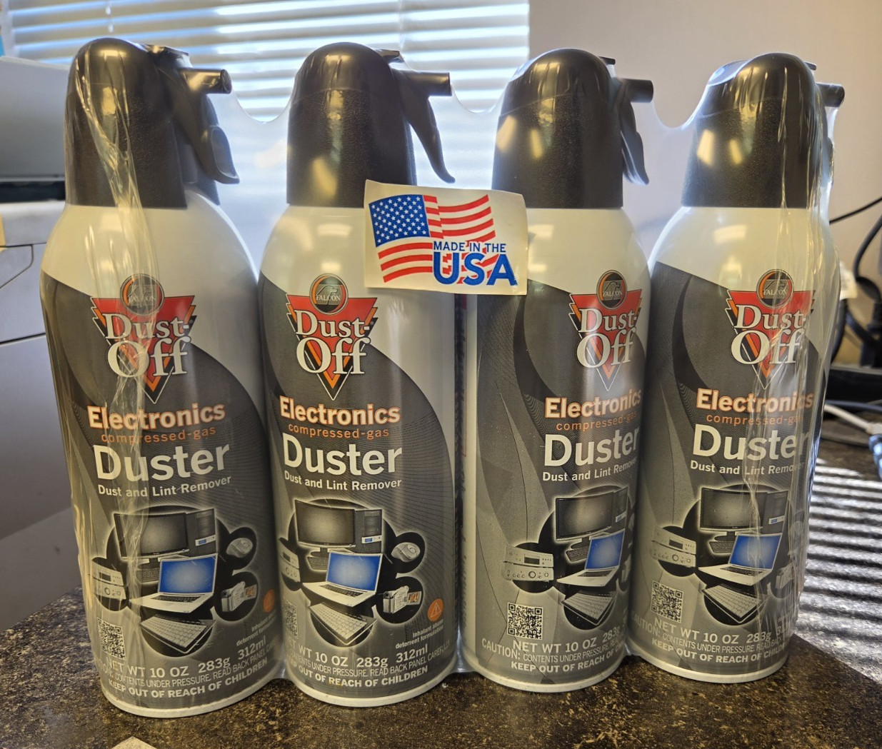 Dust-Off Compressed Gas Duster 10 Oz - 24 Pack Case (6x4 - Packs) Brand New