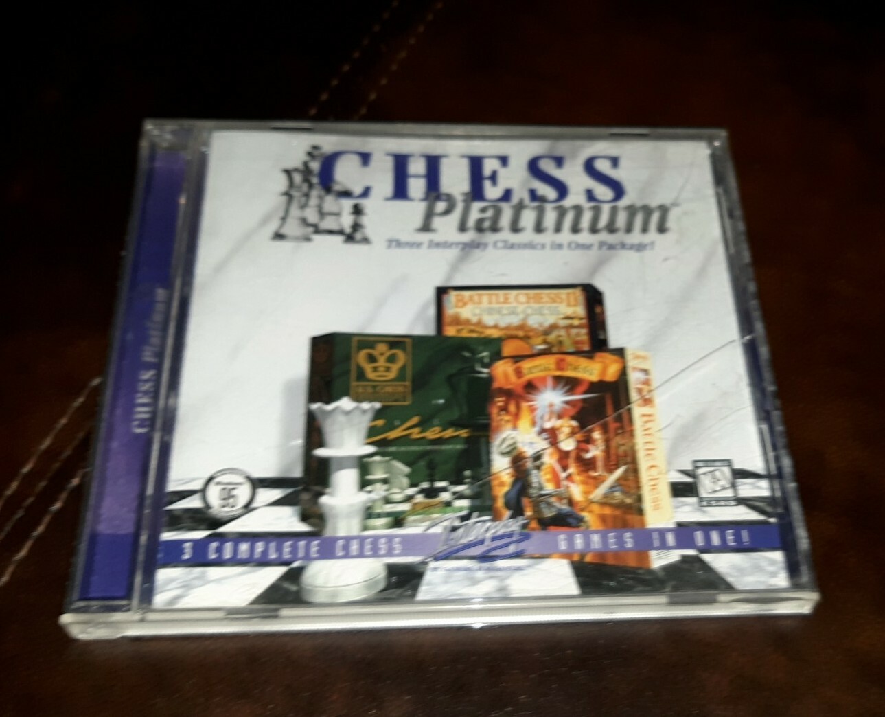 Battle Chess I & II PC Game Chess Platinum 3 In 1 USCF Vintage Computer CD ROM 