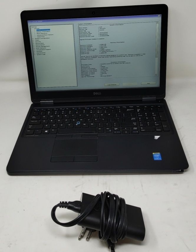 DELL LATITUDE E5550 Laptop Intel I3-5010U 4GB 500GB SEE NOTES