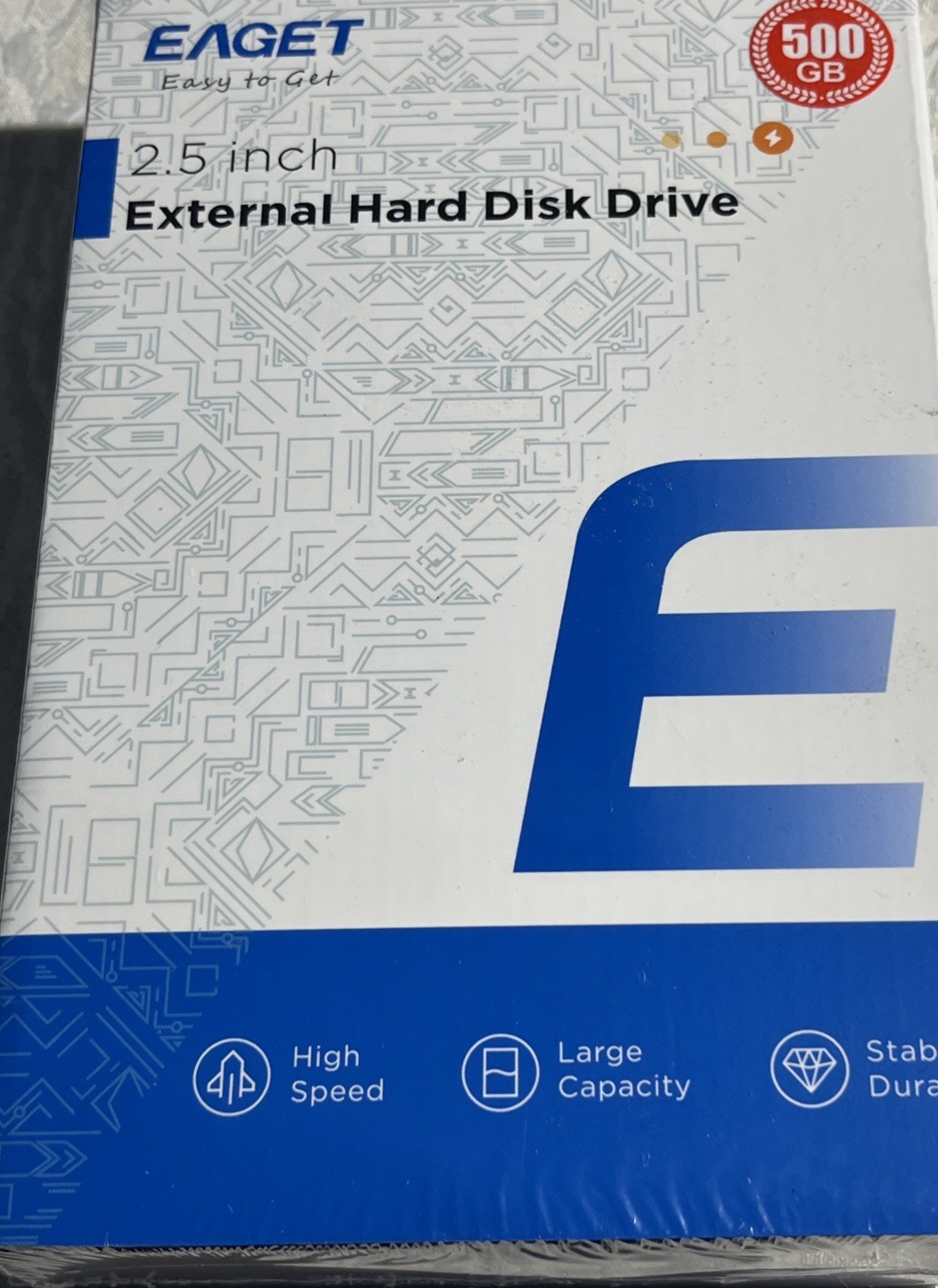EAGET 500GB Portable External Hard Drive HDD USB 3.0 for PC, Mac, Laptop, Xbox
