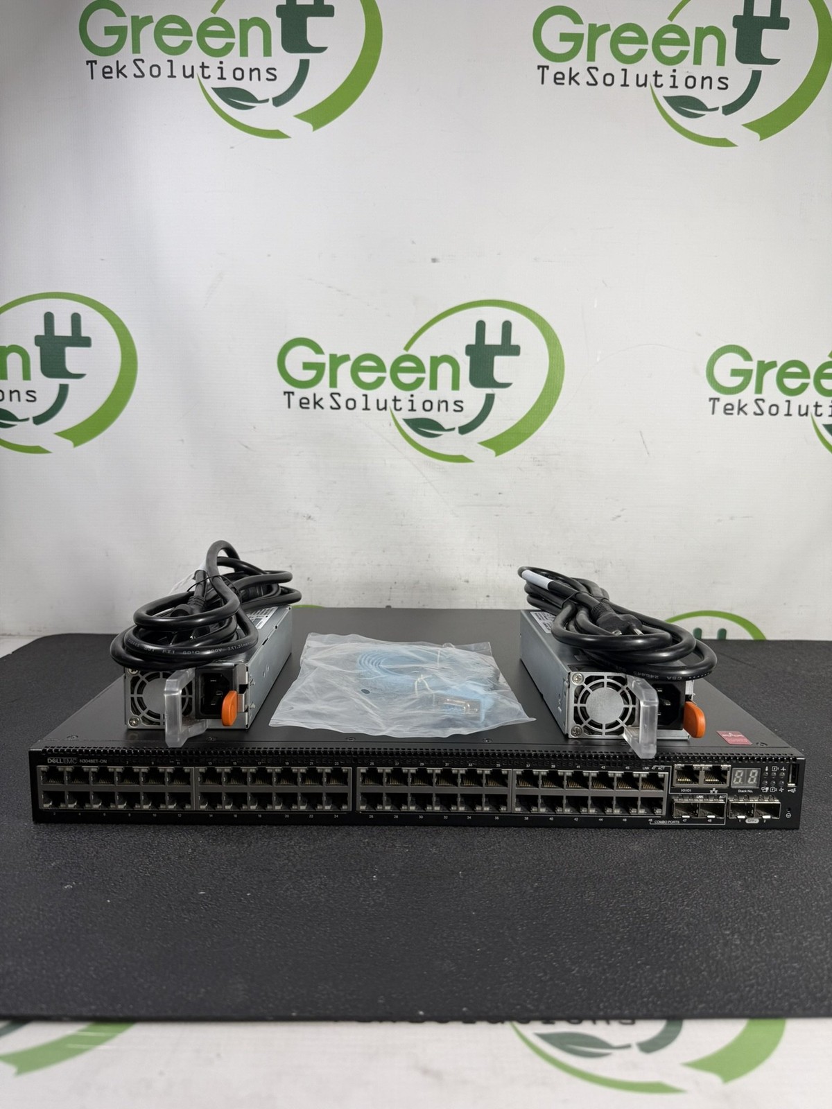 Dell N3048ET-ON 48-Port 1GBE 2x10GBE Managed Switch w/ 2x 200W PSU - No Rails