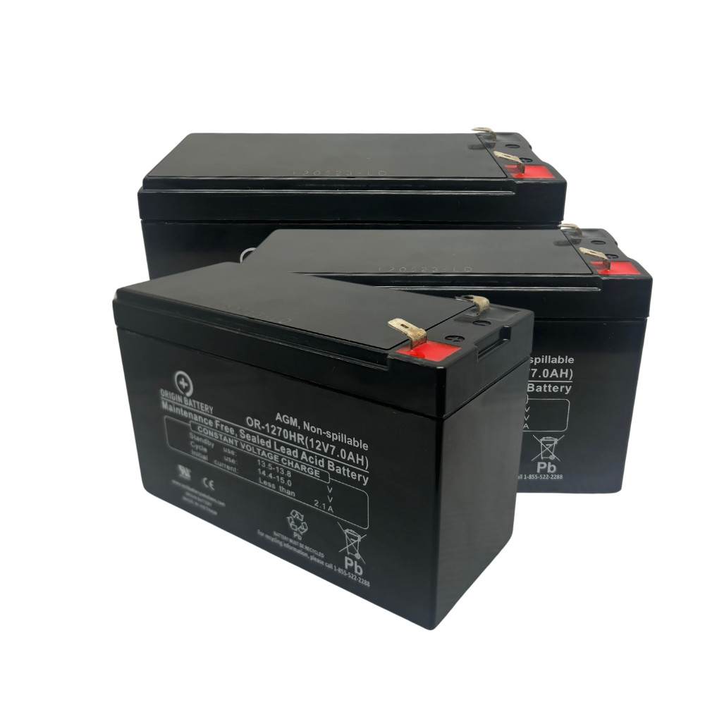 Tripplite RBC93-2U Battery Replacement Kit 3 Pack 12V 7AH SLA AGM