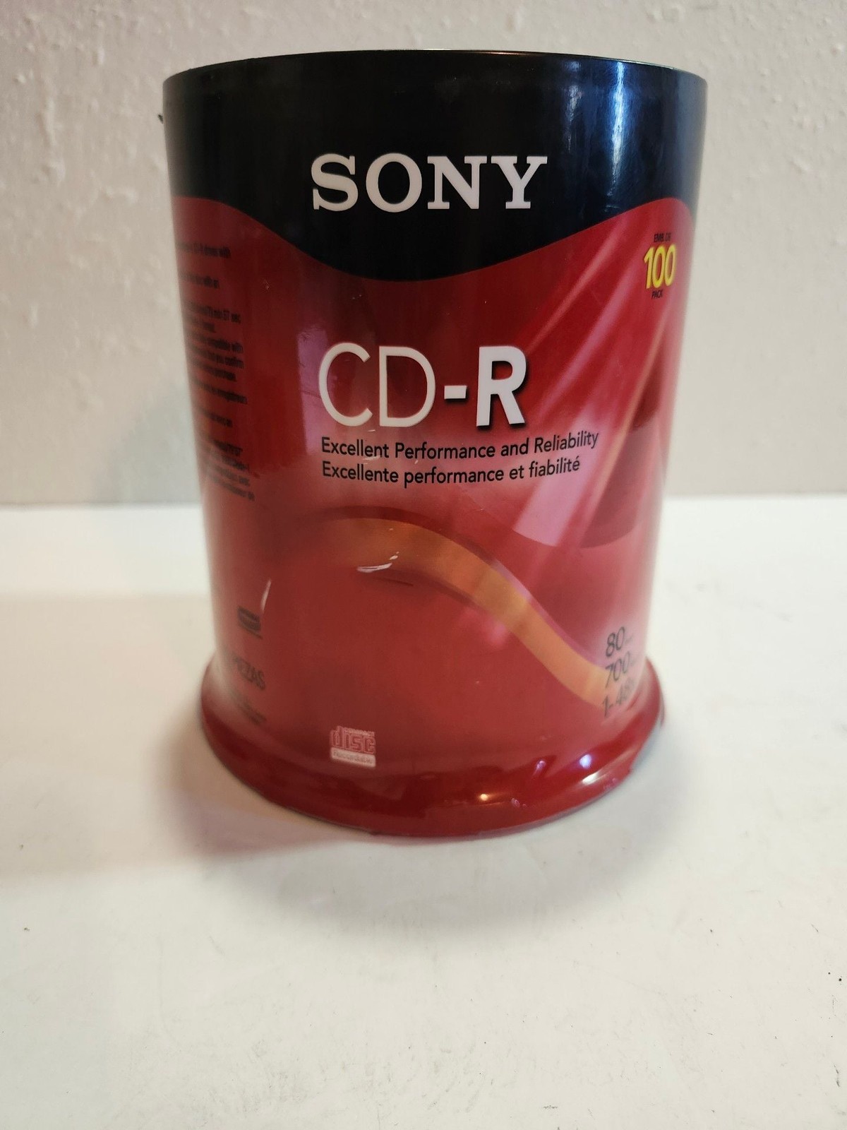 Sony CD-R 100 Pack Spindle 700MB Blank Disc