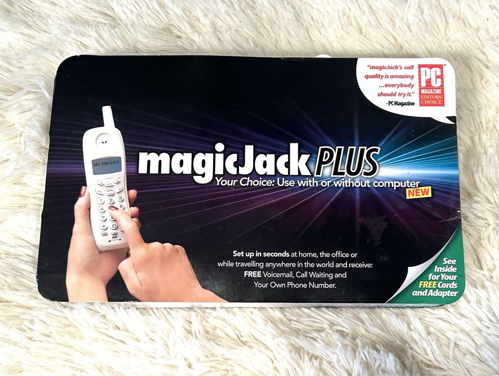 Magic Jack ☎️ PLUS Free Local Long Distance Calling ~ NEW ~ 