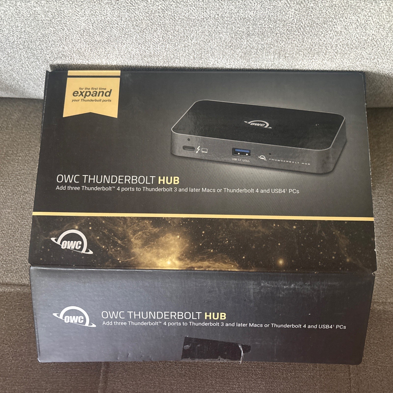 OWC Thunderbolt Hub Docking Station, Grey/Black, Thunderbolt 4 Ports