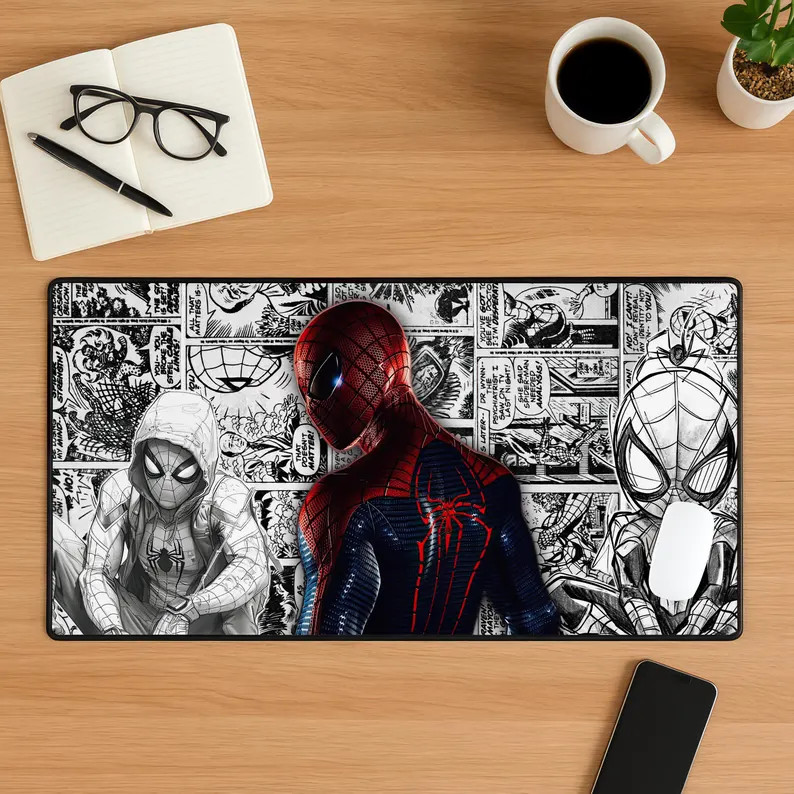 Spider-Man Mouse Pad, Marvel Superhero Gaming Desk Mat