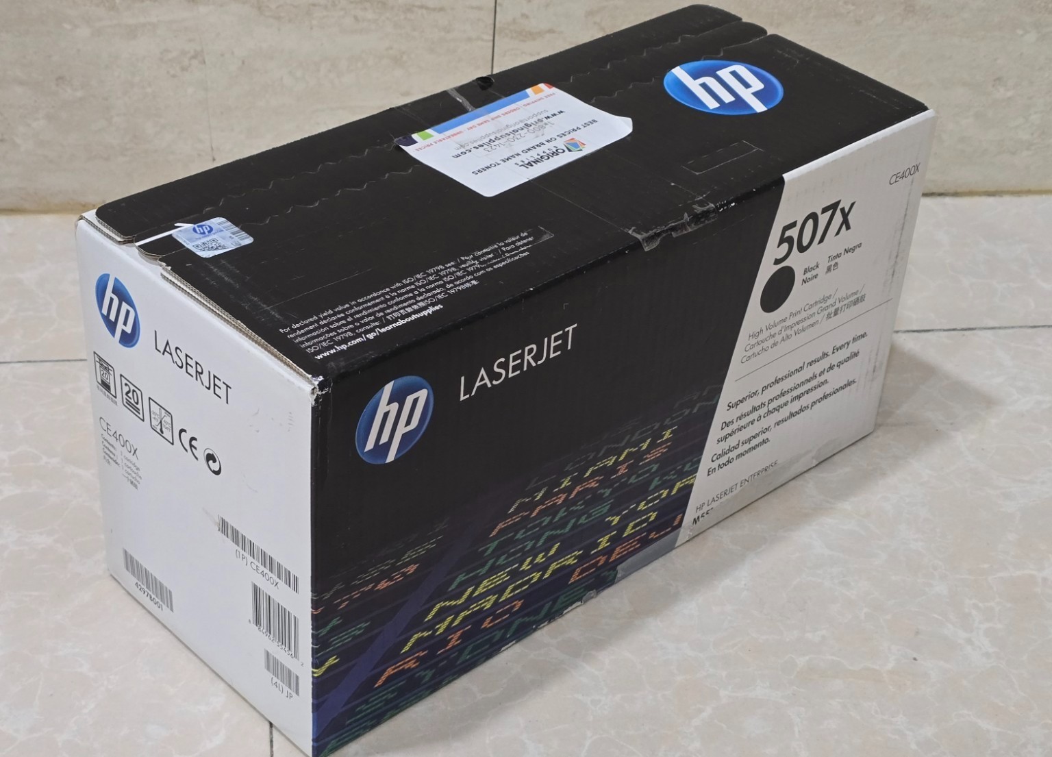 Genuine HP 507X CE400X Black High Yield Toner Cartridge OEM NEW SEALED 11K