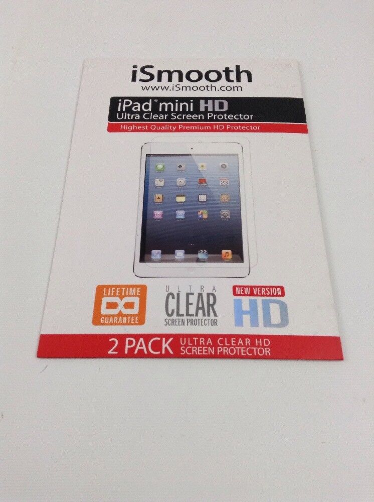 iSmooth iPad mini HD Ultra Clear Screen Protector 2 Pack