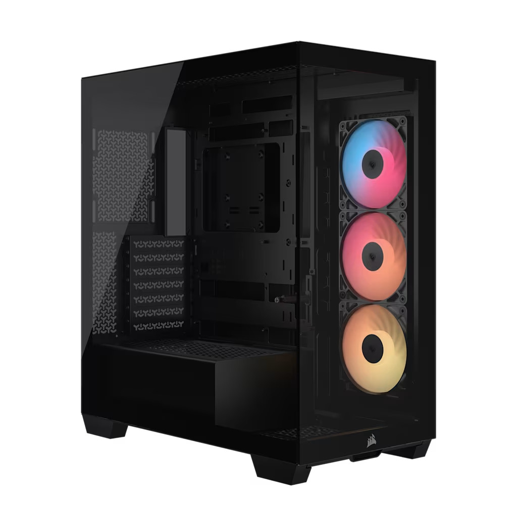 CORSAIR 3500X RS-R ARGB ATX Mid-Tower PC Case - Black With RGB Fans