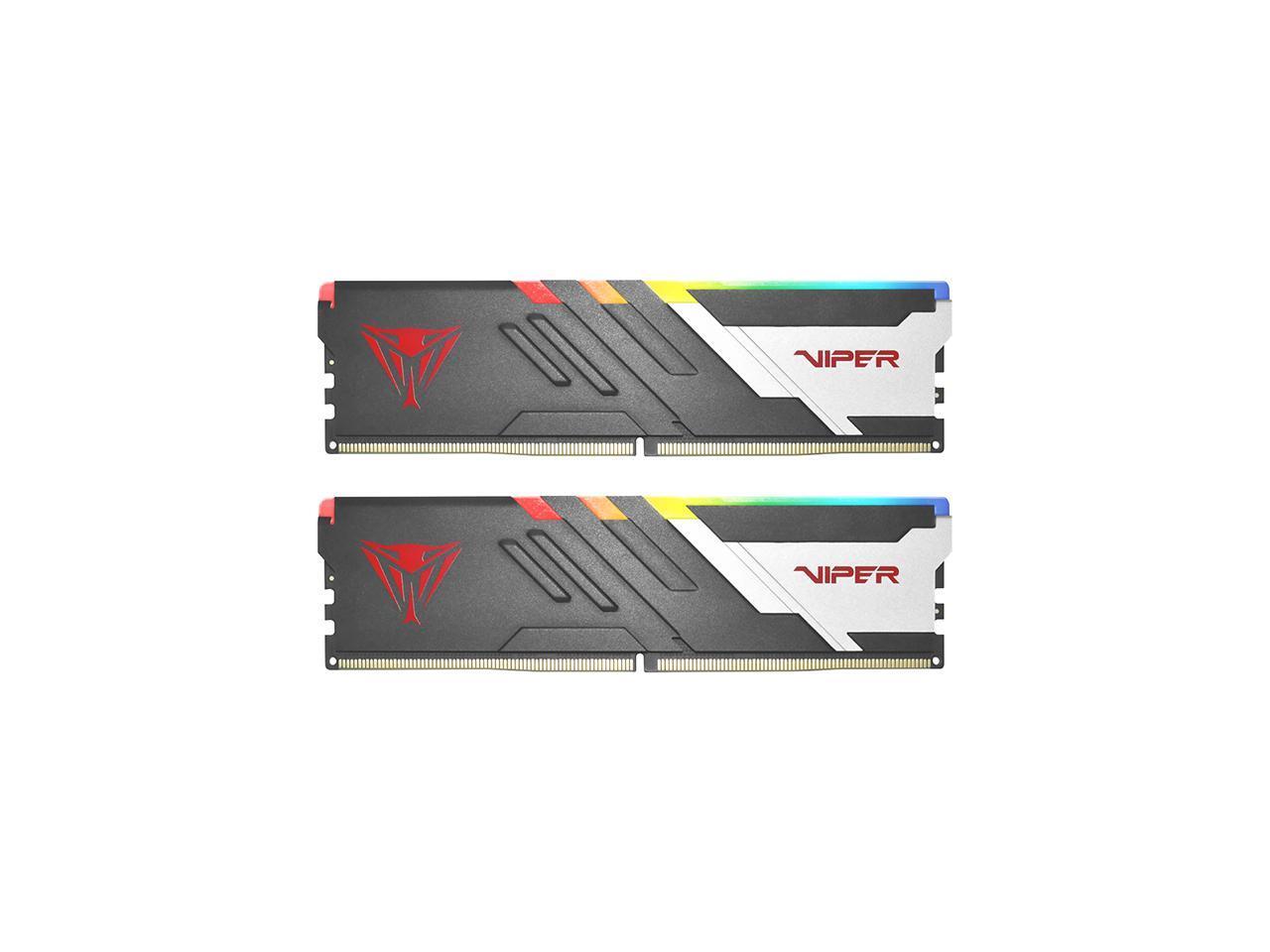 Patriot Memory Viper Venom RGB DDR5 RAM 32GB (2X16GB) 6000MT/s CL30 UDIMM Deskto