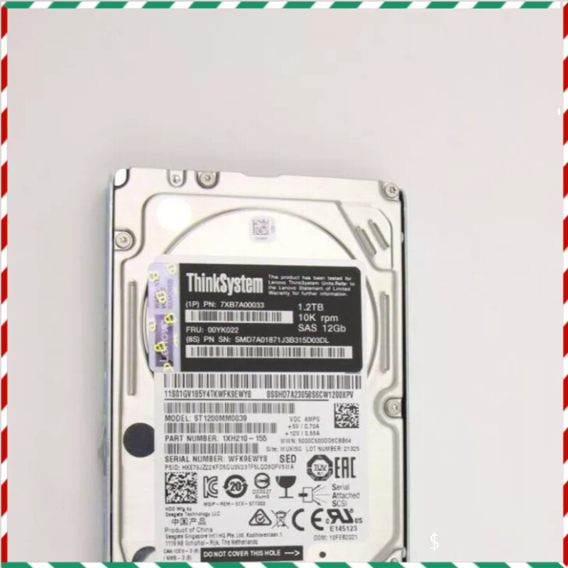 NEW IBM/Lenovo ThinkSystem 00YK022 7XB7A00033 10K 1.2TB SAS 12G HDD Hard Drive
