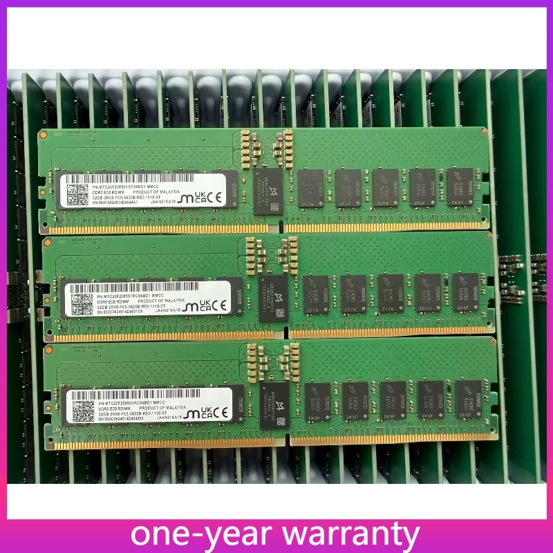 MTC20F2085S1RC56BD1 MICRON 32GB (1X32GB) 2RX8 PC5-5600B RDIMM MEMORY