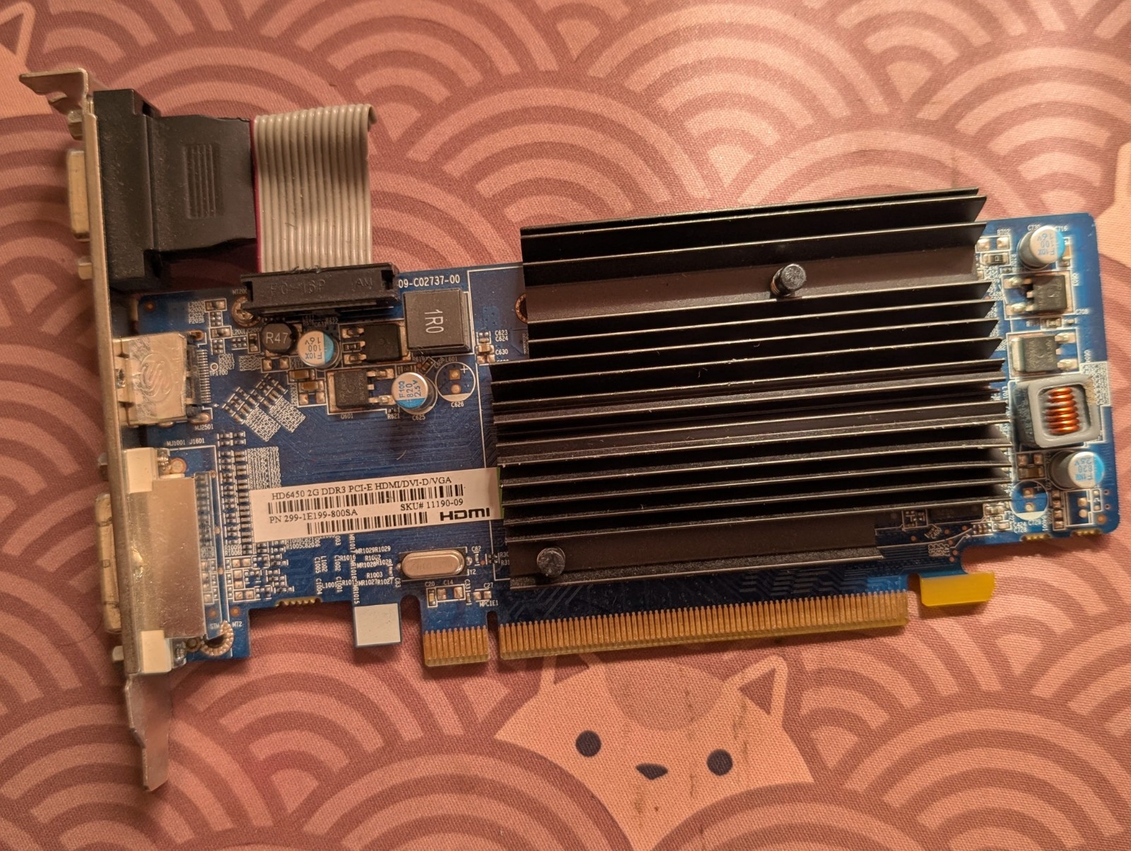 Sapphire Radeon HD 6450 2GB DDR3 PCIe Graphics Card HDMI DVI VGA Passive