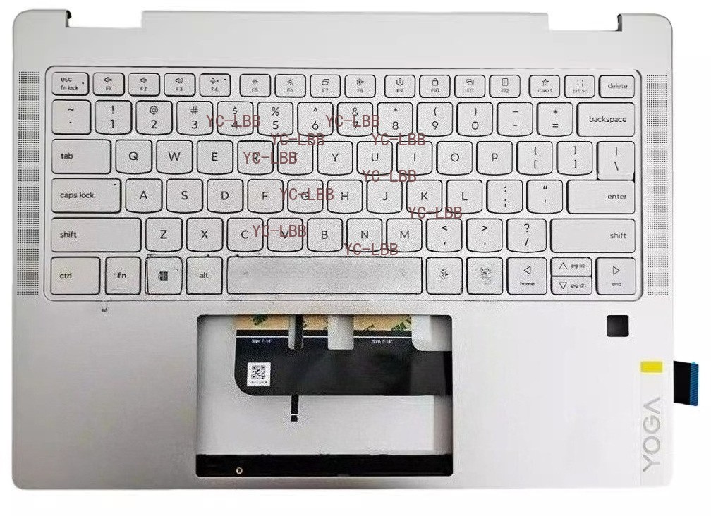 5CB1R83531 New Palmrest C Cover US Backlit KB FP For Yoga 7 2-in-1 14AKP10 83JR
