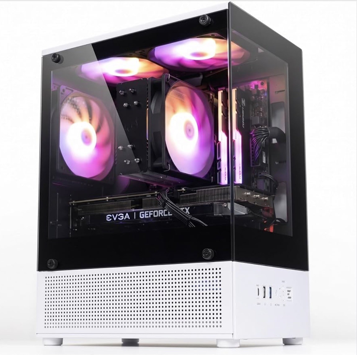 Zalman CUBIX-G Micro-ATX PC Case, MATX Case with 3 X 120mm FRGB Fans Pre-Install