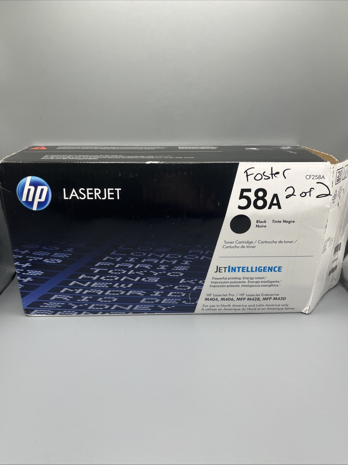 HP 58A Black LaserJet Toner Cartridge CF258A M404 M406 M428 M430 New Open Box