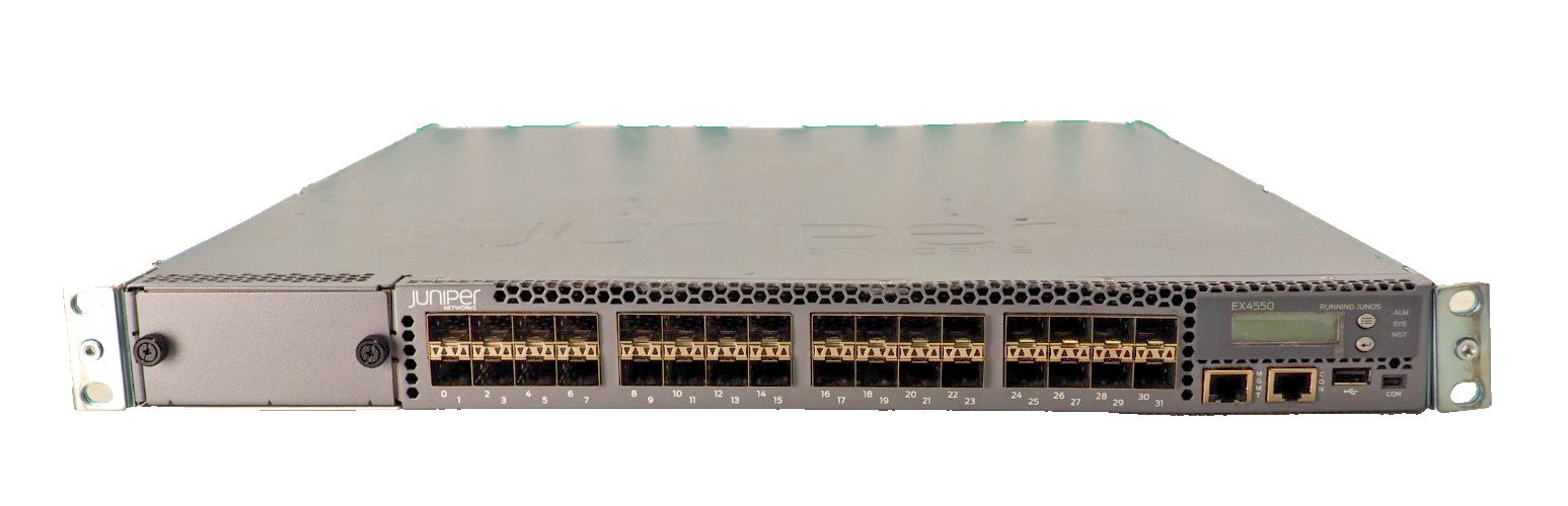 Juniper EX4550-32F 32-Port 10GbE SFP+ Fiber Switch Dual 650W AC 750-039067
