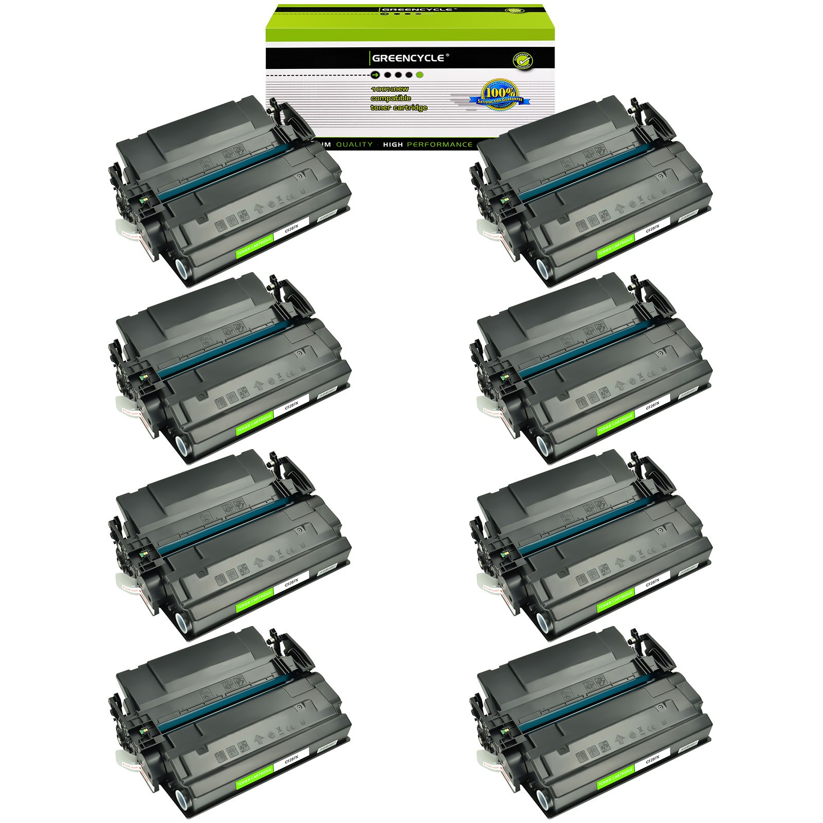 8PK CRG 041H High Yield BK Toner Fits For Canon 041 imageCLASS LBP312X LBP312dn