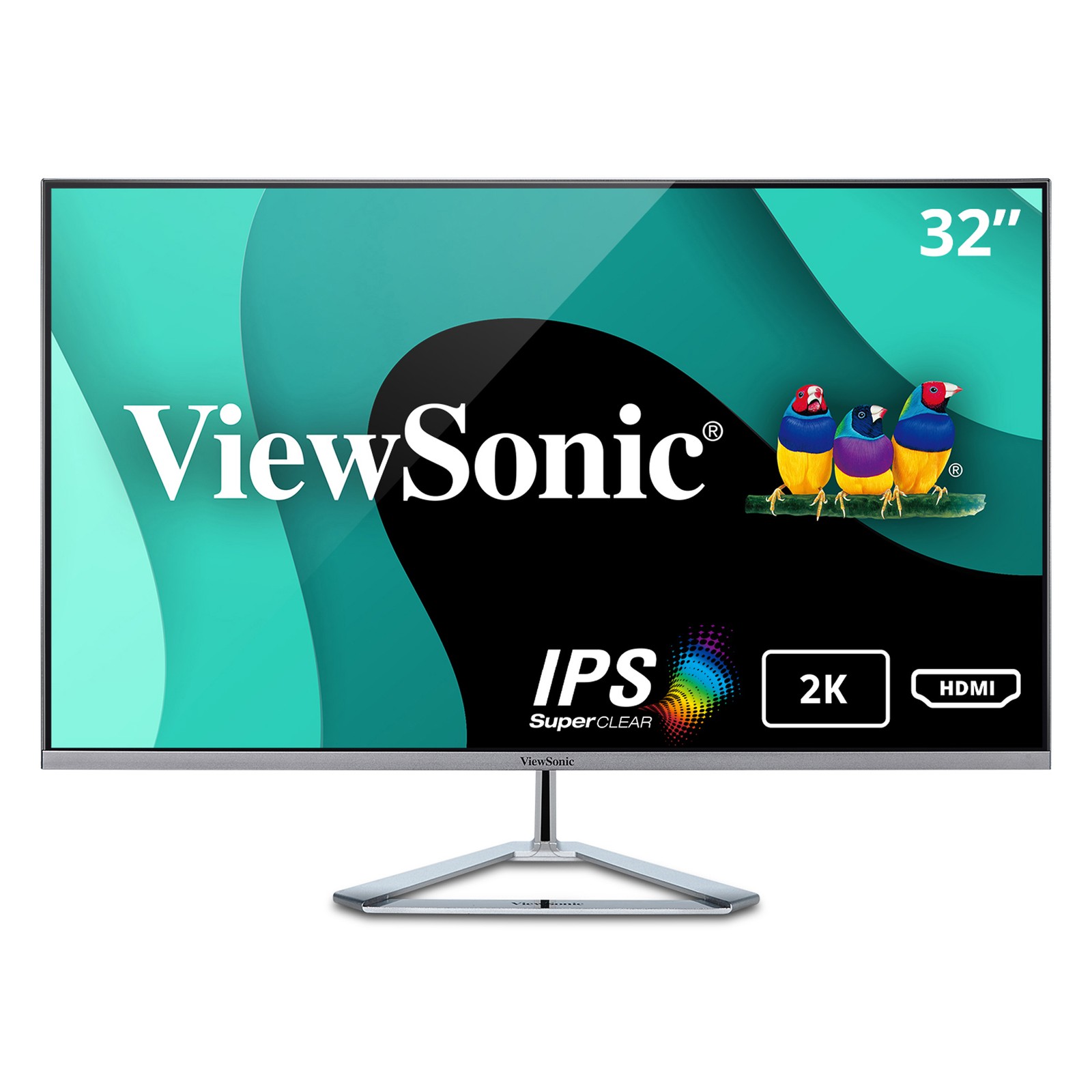 ViewSonic 32" 1440p Thin-Bezel IPS Monitor VX3276-2K-MHD
