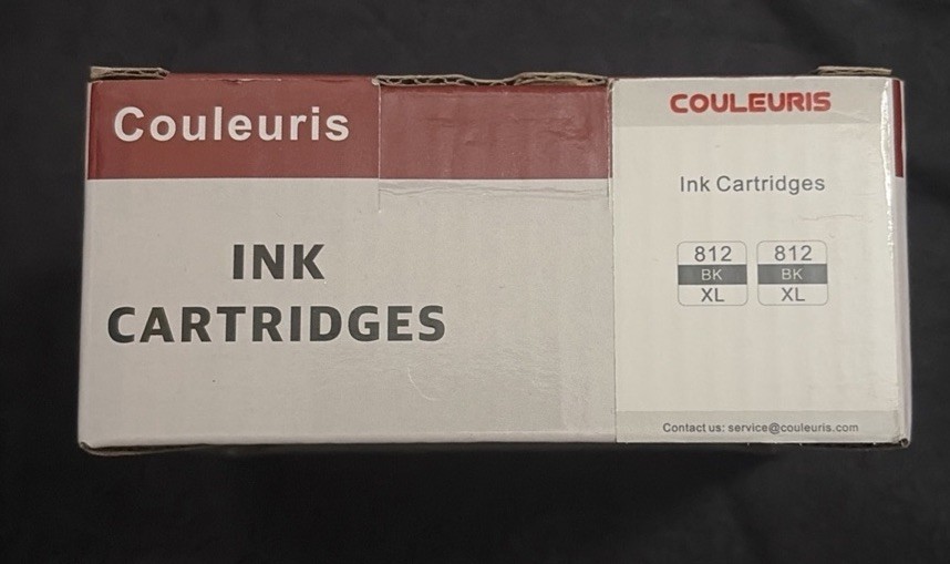 couleuris ink cartridges 812 xl 2- Cartridges  Expire 6/2028