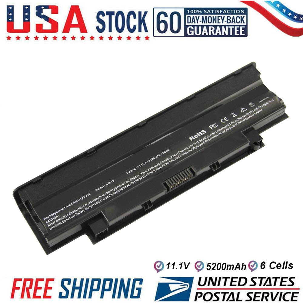 6 Cells Battery for Dell Inspiron N5110 N5010 N4110 N4010 N5040 N5050 3420 3520