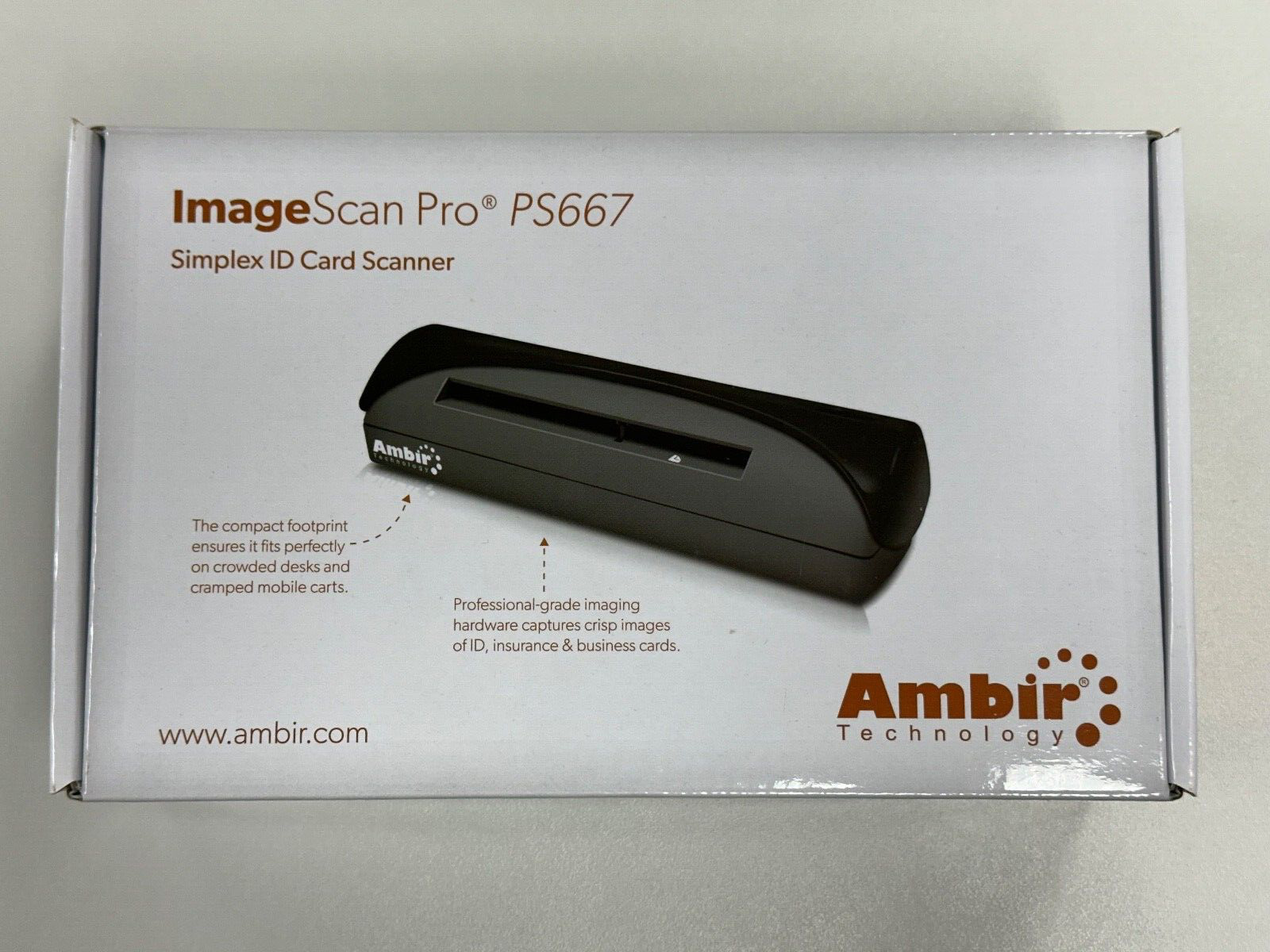 Ambir ImageScan Pro PS667 Simplex ID Card Scanner