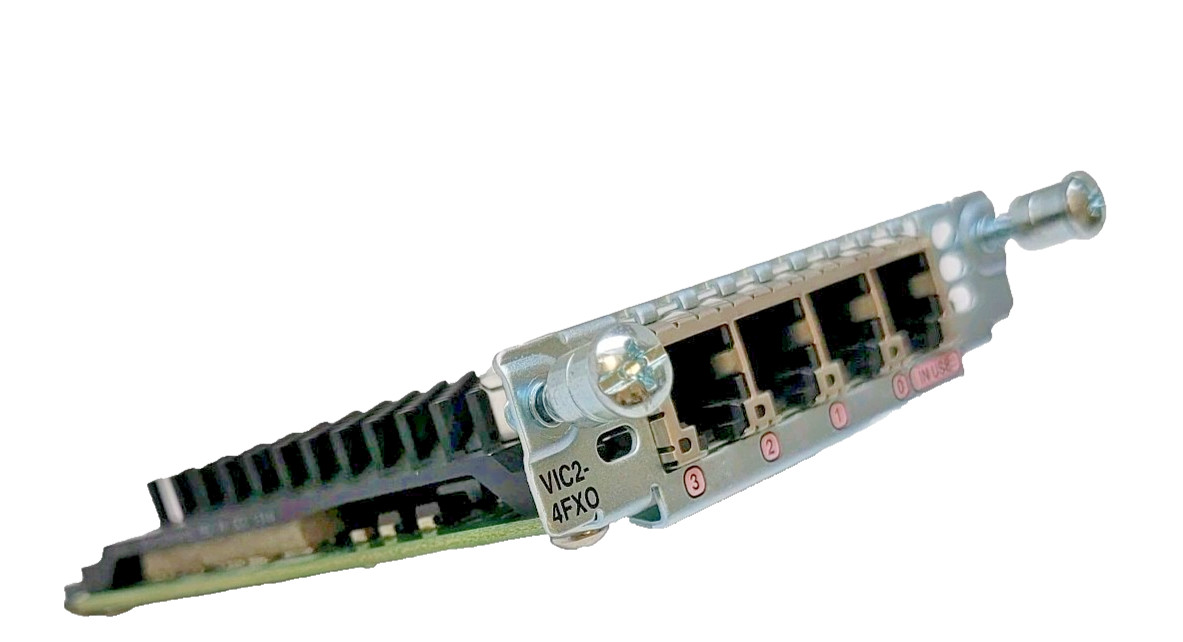 Cisco VIC2-4FXO 4-Port Voice Interface Card (Lot of 2)