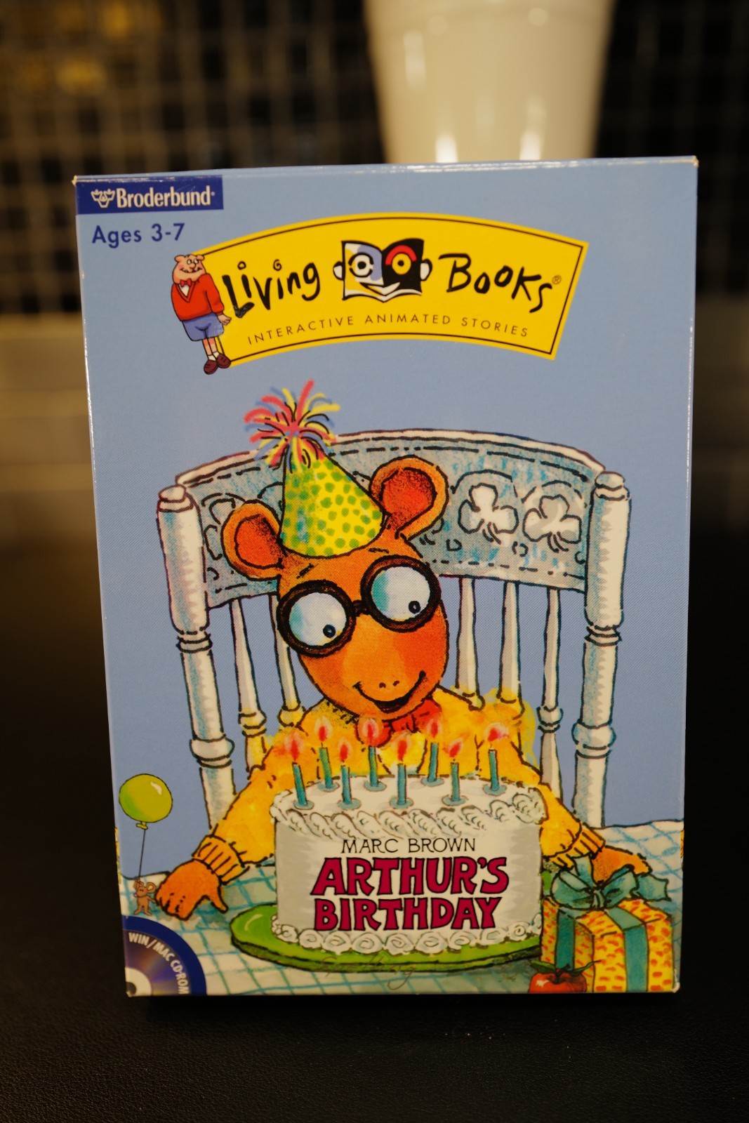 Arthur’s Birthday Living Books PC/Mac CD-ROM Marc Brown Broderbund Mini Box