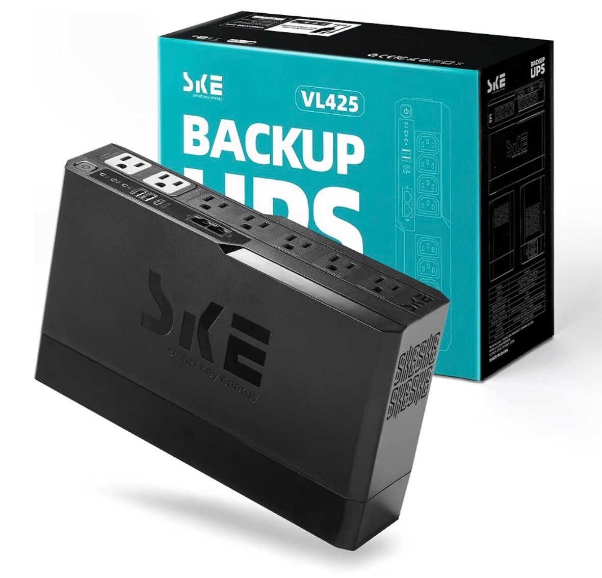 SKE 425VA/240W UPS Battery Backu Surge Protector for Computer UPS Battery Backup
