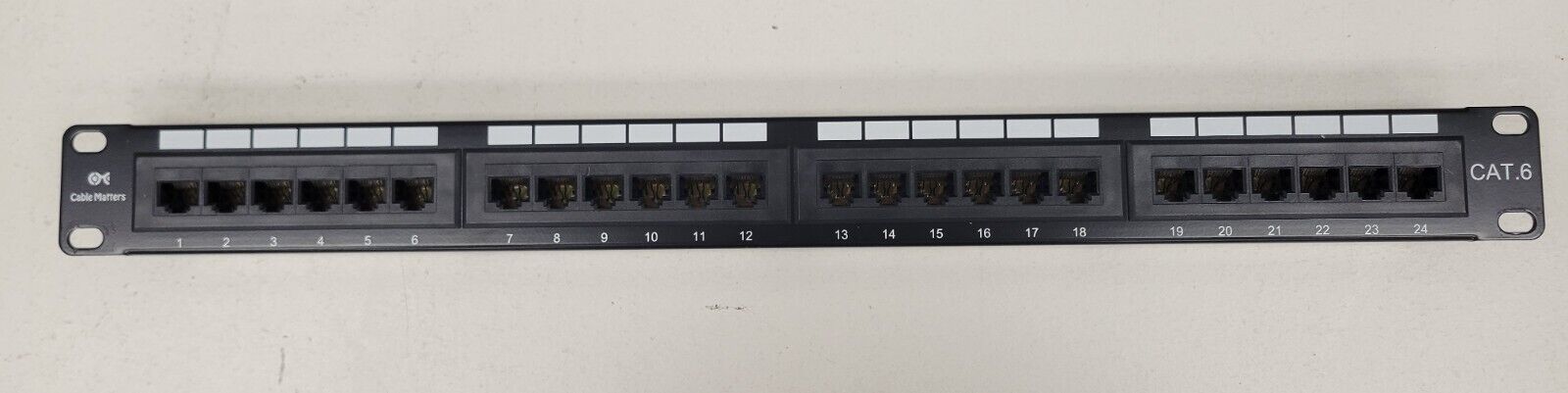 Cable Matters 24-port Cat6 Patch Panel, 110 Type (568A/B Compatible) (UL)
