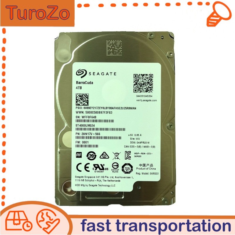 ST4000LM024 Original Seagate 4TB 5400RPM 128MB SATA 2.5" HDD Hard Drive 15mm