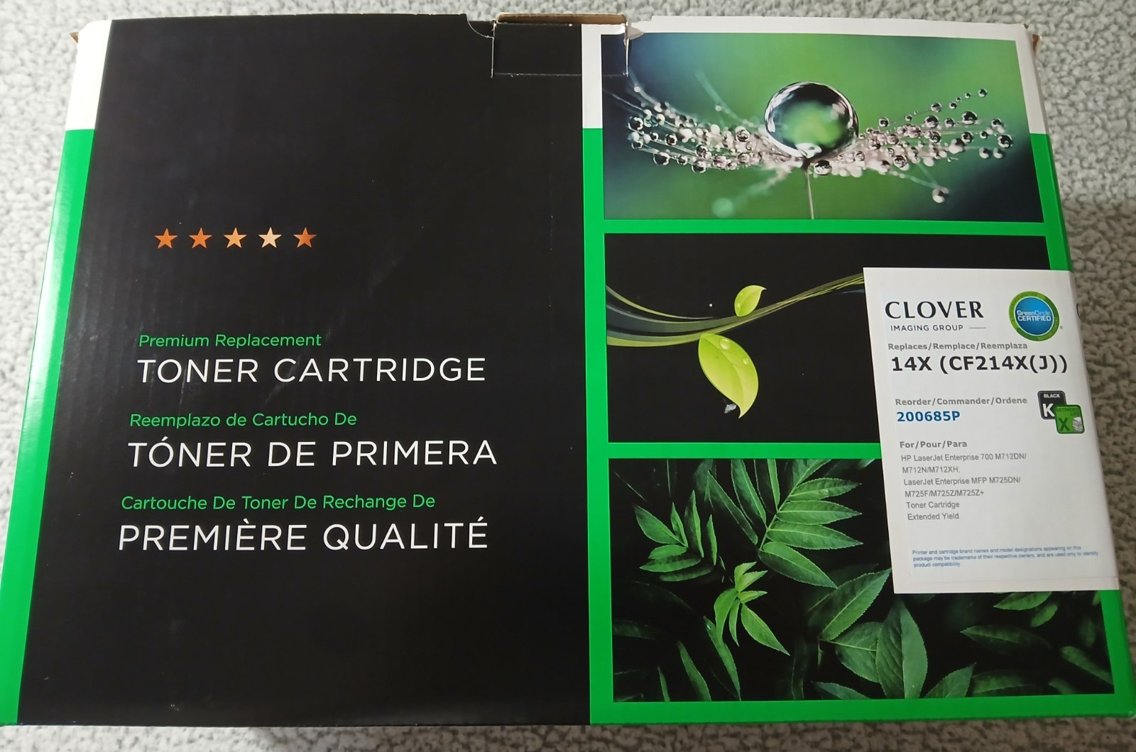 Clover Black K Toner Cartridge HP 14X (CF214X(J))