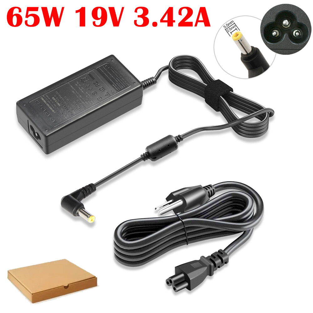 19V 3.42A 65W Laptop Power Supply for Acer Toshiba Gateway AC Adapter Charger