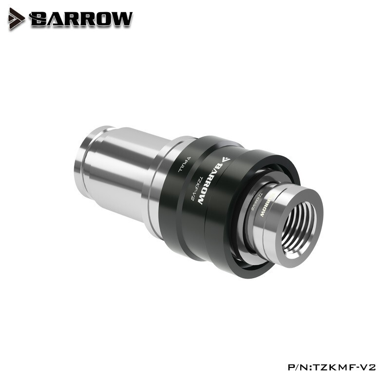 Barrow G1/4" Quick Disconnect Fitting QDC Male and Female Set Chromed Black
