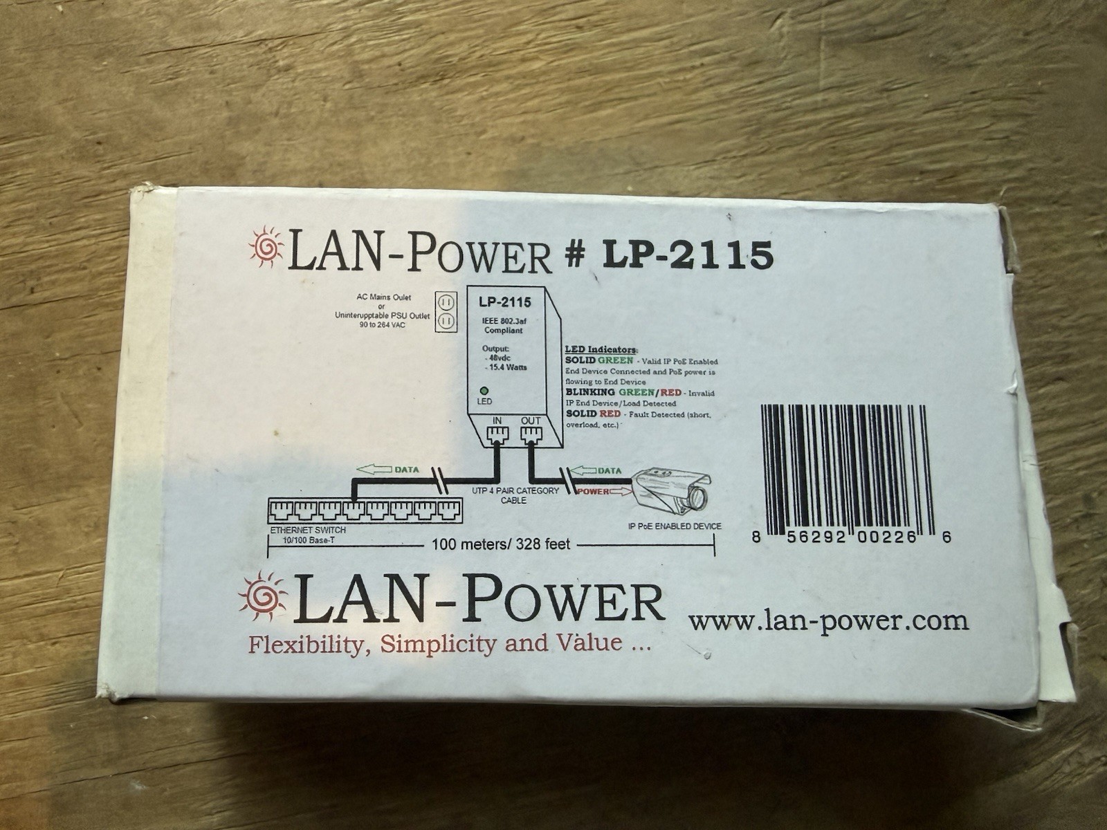 LAN-Power LP-2115 PoE Injector