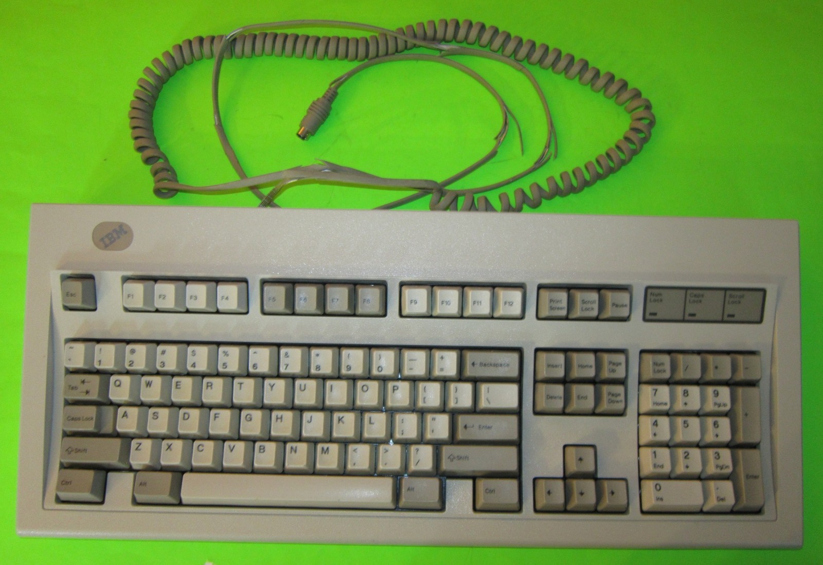 VINTAGE 1995 IBM MODEL M KEYBOARD PC PS/2 06-SEP-95 P/N 82G3295 FRUTEST LEXMARK