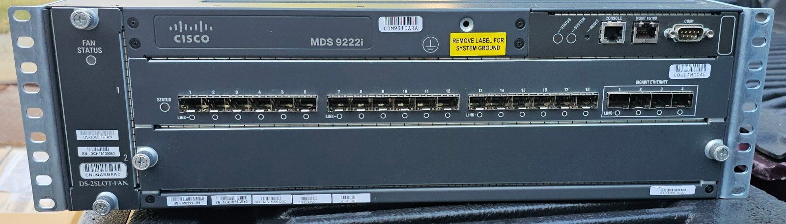 Cisco 9222i 22-Port SFP Modular Switch w/Dual Power Supplies DS-C9222I-K9