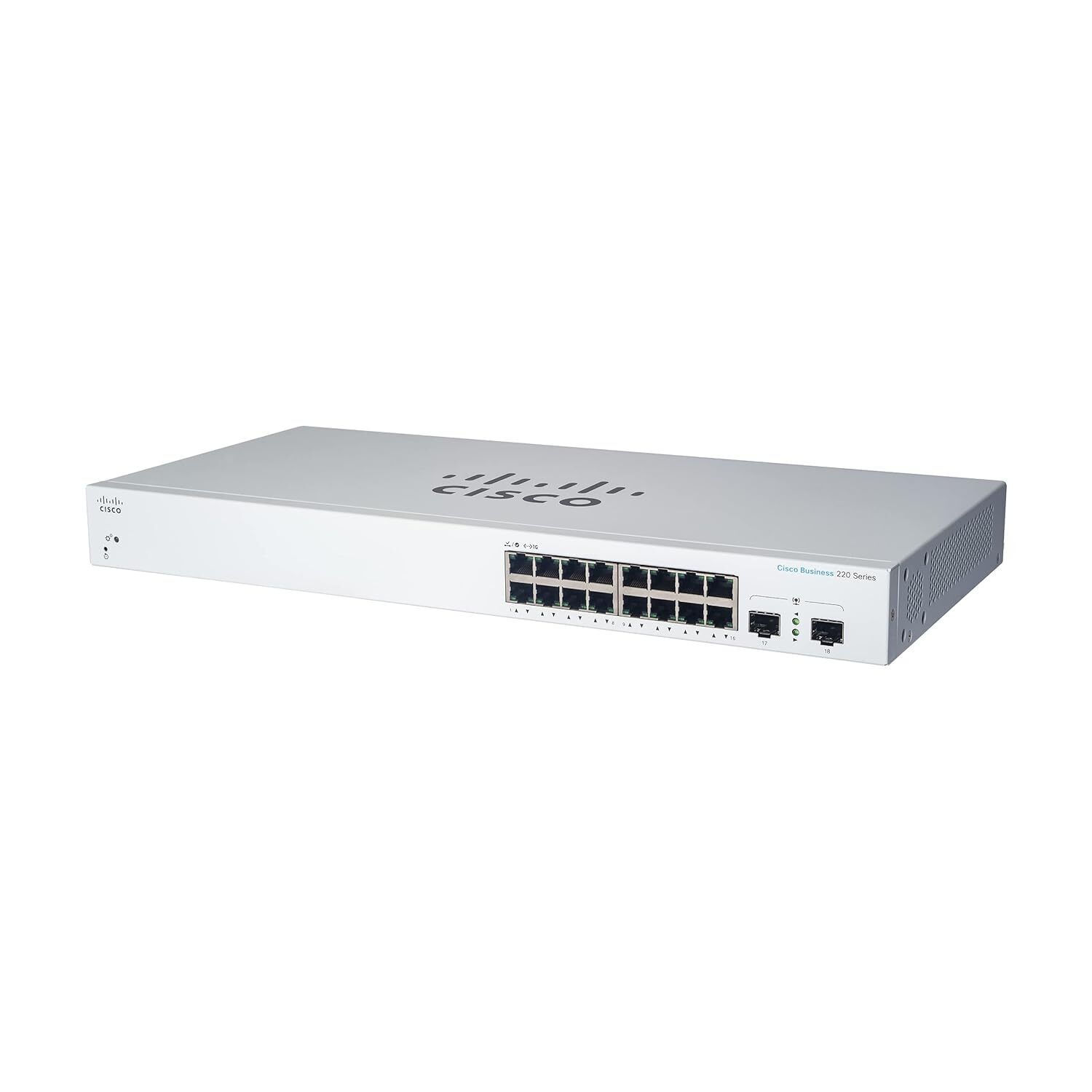 Cisco Business Cbs220-16P-2G Smart Switch | 16 Port Ge | Poe | 2X1G Sfp | 3-Ye